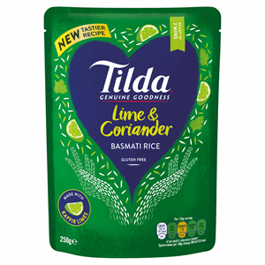 Tilda Microwave Lime and Coriander Basmati Rice 250g Image