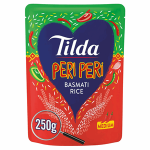 Tilda Steamed Peri Peri Rice 250g Image