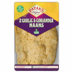Pataks Naan Bread Garlic & Coriander 280g Image
