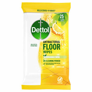 Dettol Floor Wipes Citrus 25 Extra Large Wipes Image