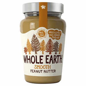 Whole Earth Smooth Peanut Butter 340g Image