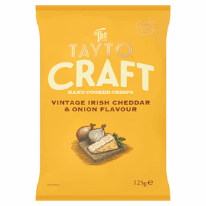 Tayto Craft Irish Cheddar & Onion 125g Image