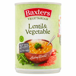 Baxters Vegetarian Lentil & Vegetable Soup 400g Image