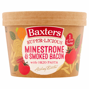 Baxters Super-Licious Minestrone & Smoked Bacon with Orzo Pasta 350g Image
