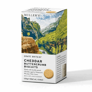 Miller's Grate Britain Cheddar Buttercrumb Biscuits 125g Image