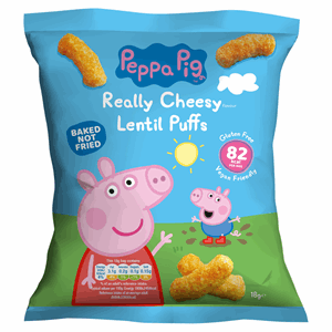 Peppa Pig Really Cheesy Lentil Puffs 18g Image