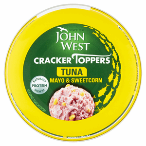 John West Cracker Toppers Mayo & Sweetcorn Tuna 80g Image