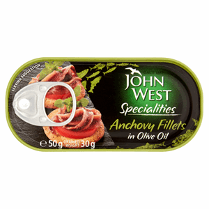 John West Specialities Anchovy Fillets in Olive Oil 50g Image