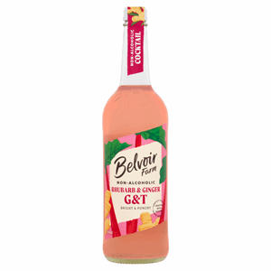 Belvoir Farm Non-Alcoholic Rhubarb & Ginger G&T 750ml Image