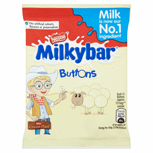 Milkybar White Chocolate Buttons Bag 30g Image