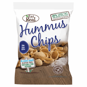 Eat Real Hummus Chips Sea Salt Flavour 45g Image