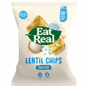 Eat Real Lentil Chips Salted 40g Image