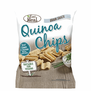 Eat Real Quinoa Chips Sour Cream & Chives Flavour 30g Image