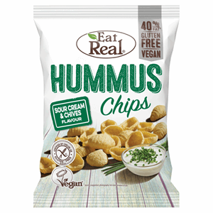 Eat Real Hummus Chips Sour Cream & Chives Flavour 45g Image