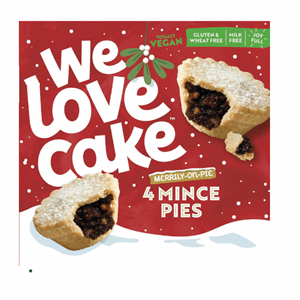 We Love Cake 4 Festive Mince Pies 220g Image