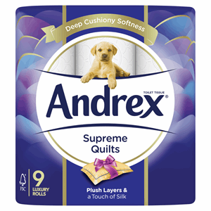 Andrex Supreme Quilts 9 Toilet Rolls Image