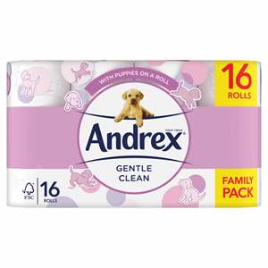Andrex Gentle Clean Toilet Tissue 16 Roll Image