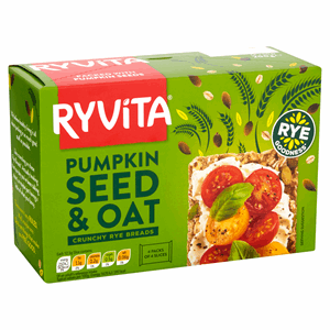 Ryvita Pumpkin Seed & Oat Crunchy Rye Breads 4 x 50g (200g) Image