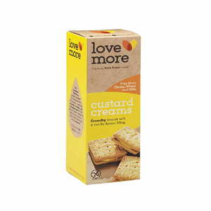 Lovemore Free From Custard Creams 125g Image