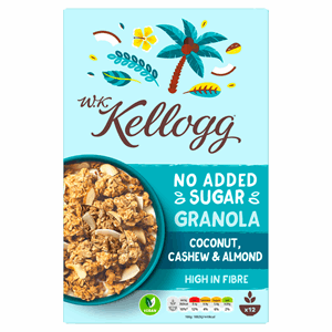 W.K Kellogg No Added Sugar Coconut, Cashew & Almond Granola 570g Image