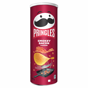 Pringles Smokey Bacon Flavour Crisps 165g Image