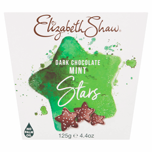 Elizabeth Shaw Dark Chocolate Mint Stars 125g Image