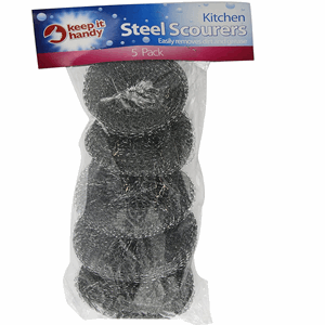 Keep It Handy Steel Scourers 5pk Image