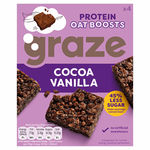 Graze Oat Boosts Cocoa Vanilla 4x30g Image