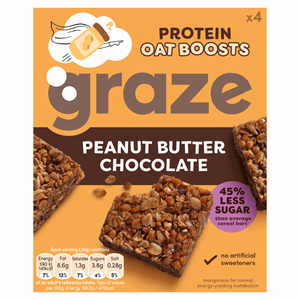 Graze Oat Boosts Peanut Butter 4x30g Image