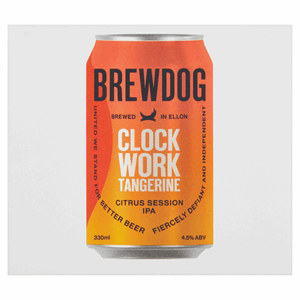 BrewDog Clock Work Tangerine Citrus Session IPA 4 x 330ml Image