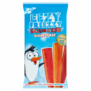 Eezy Freezzy Squeezee Freeze Pops Sugar Free 10pk Image