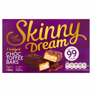 Skinny Dream Indulgent Choc Toffee Bars 5 x 25g Image