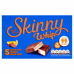 Skinny Whip 5 Chocolate Orange Snack Bars 5 x 25g Image
