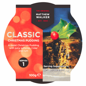 Matthew Walker Classic Christmas Pudding 100g Image