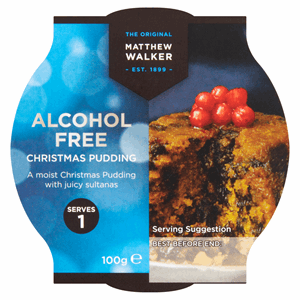 Matthew Walker Alcohol Free Christmas Pudding 100g Image