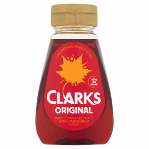 Clarks Original Maple Syrup Blended with Carob Fruit Syrup 180ml Image