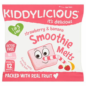 Kiddylicious Strawberry & Banana Smoothie Melt 6g Image