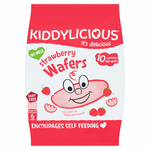 Kiddylicious Strawberry Wafers 10x4g (40g) Image