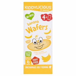 Kiddylicious Banana Wafers 4x4g (16g) Image