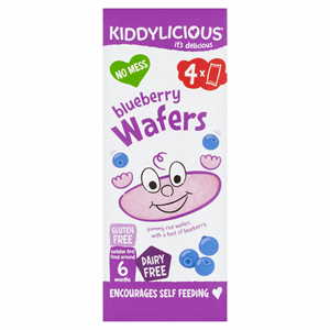 Kiddylicious Blueberry Wafers 4x4g (16g) Image