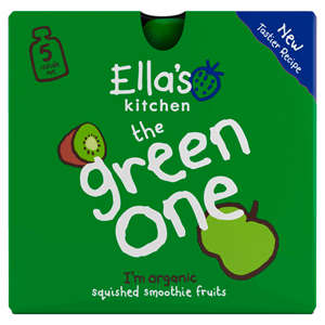 Ella's Kitchen Organic The Green One Squished Smoothie Fruits 5 x 90g Image