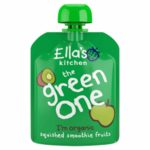 Ella's Kitchen Organic The Green One Squished Smoothie Fruits 90g Image