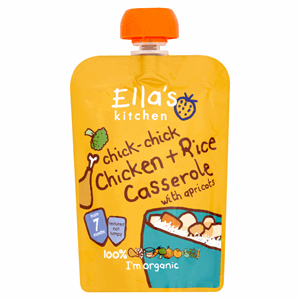 Ella's Kitchen Organic Chicken and Rice Casserole Baby Pouch 7+ Months 130g Image