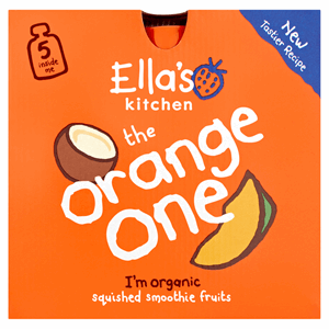 Ella's Kitchen The Orange One Squished Smoothie Fruits 5 x 90g Image