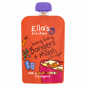 Ella's Kitchen Organic Bangers and Mash Baby Pouch 7+ Months 130g Image
