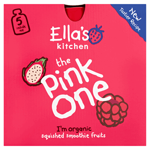 Ella's Kitchen The Pink One Squished Smoothie Fruits 5 x 90g Image