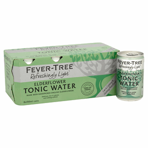 Fever-Tree Refreshingly Light Elderflower Tonic Water 8 x 150ml Image