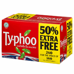 Typhoo Teabags 160s + 50% FREE 240s Image