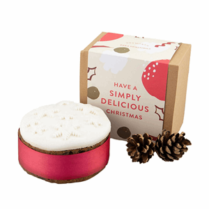 Simply Delicious Cake Company Iced Top Round Christmas Cake 840g Image