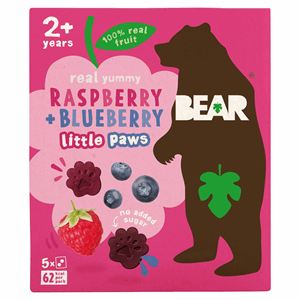 Bear Paws Raspberry & Blueberry 5x20g Image